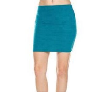 Candie's Teal Mini Pencil Skirt for Casual Wear